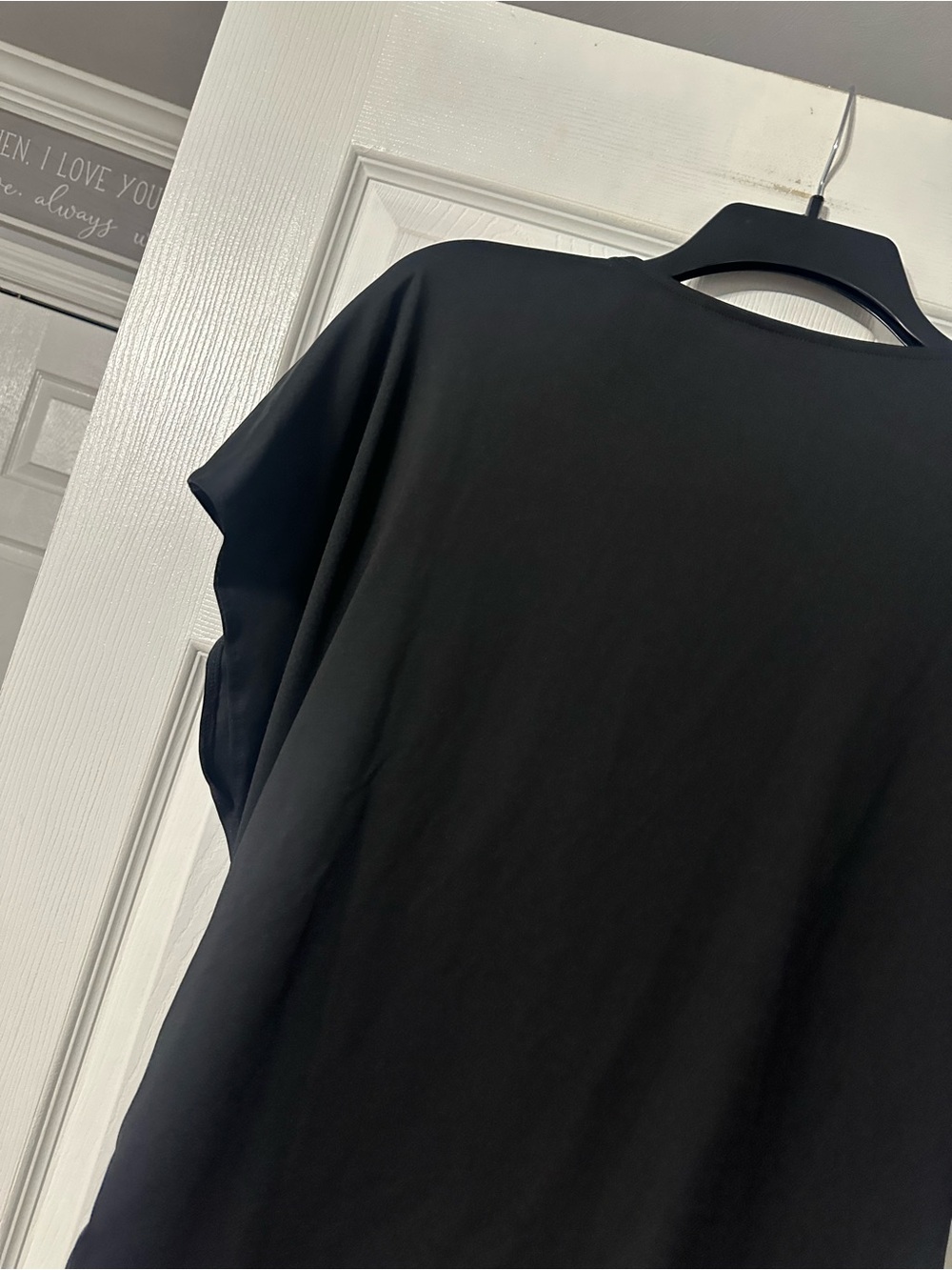 NWT Women's Halara Black Wrap-Style Drape Top - Picture 10 of 14